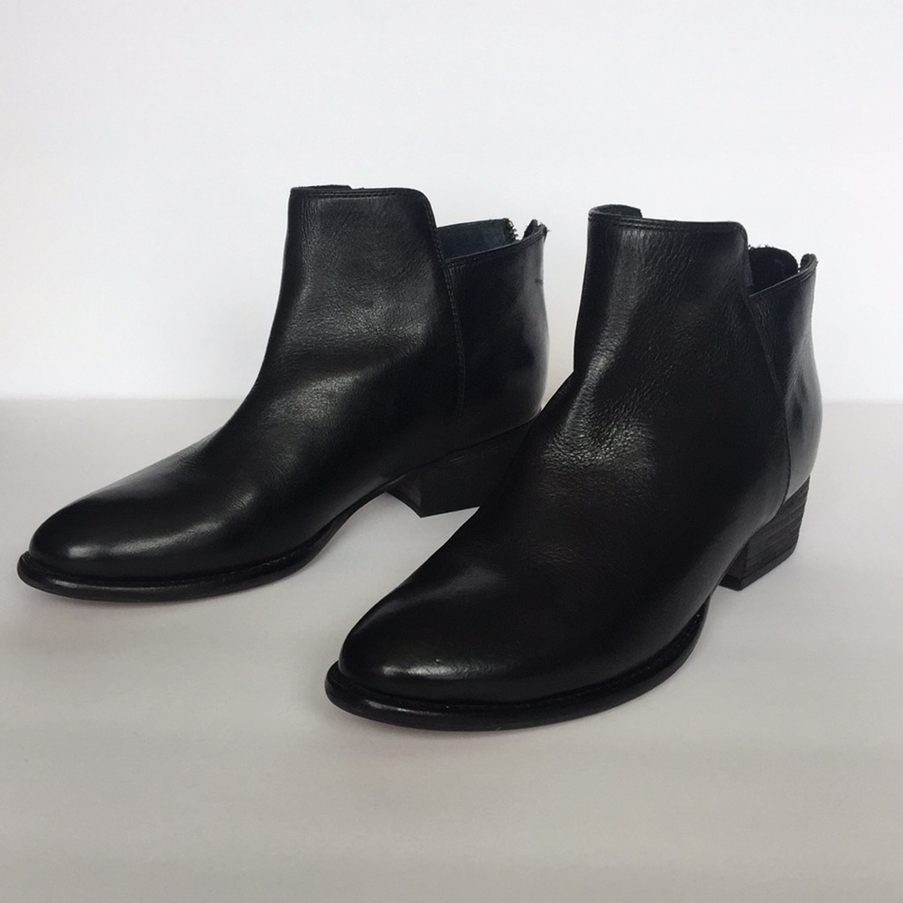 Seychelles Leather Black Booties